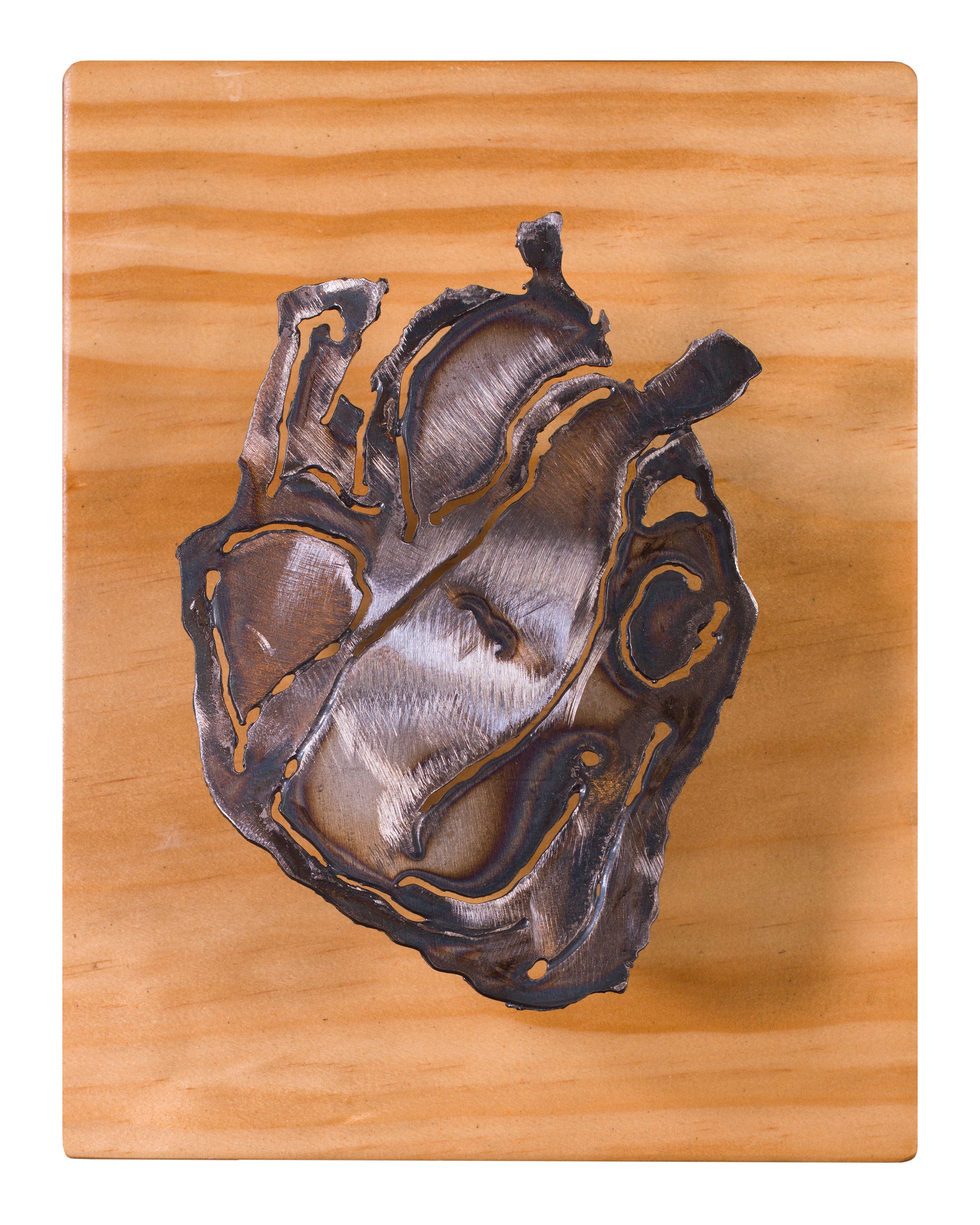 Steel Anatomical Heart Decor