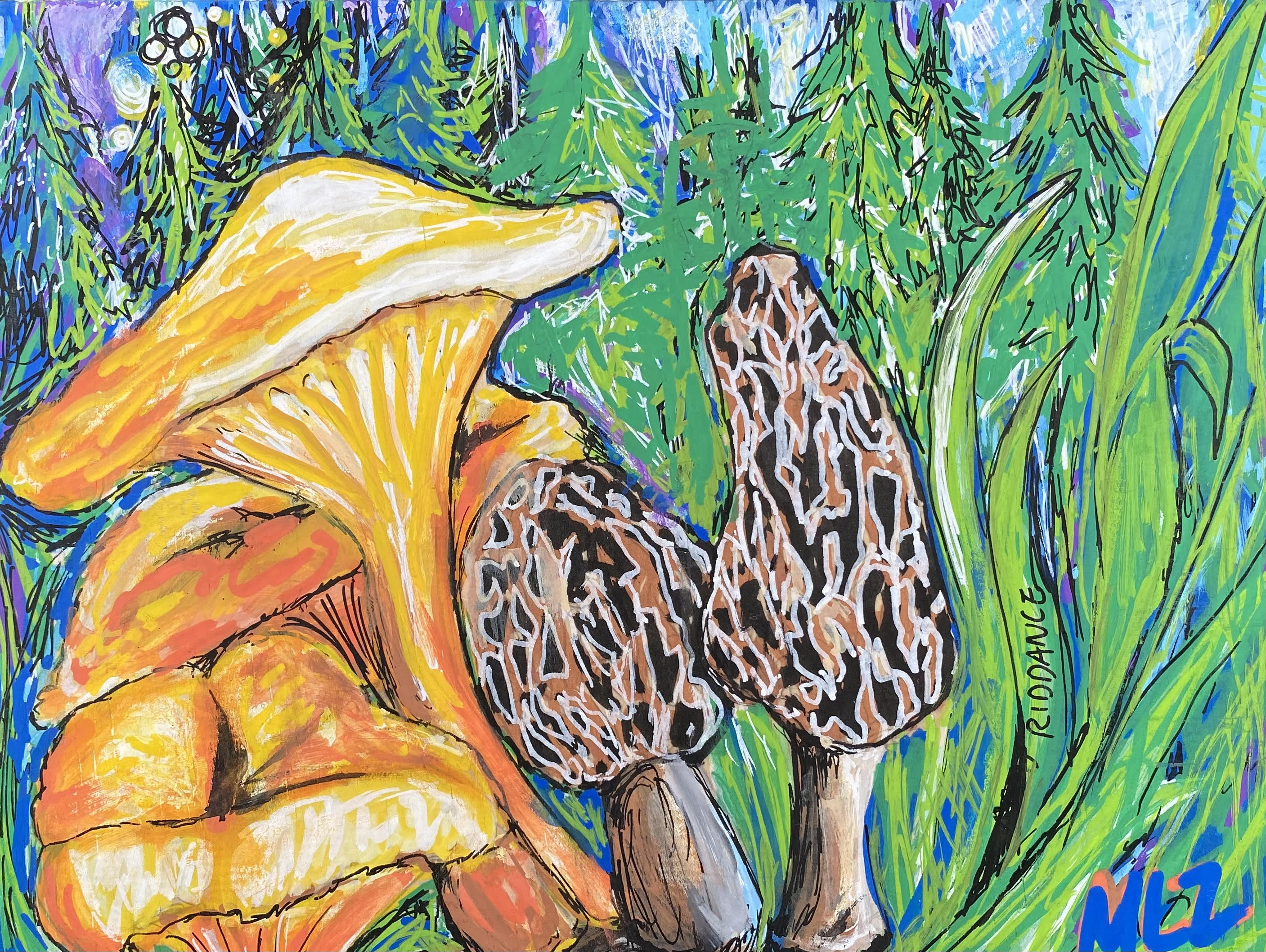 Mushroom Themed Paint Class